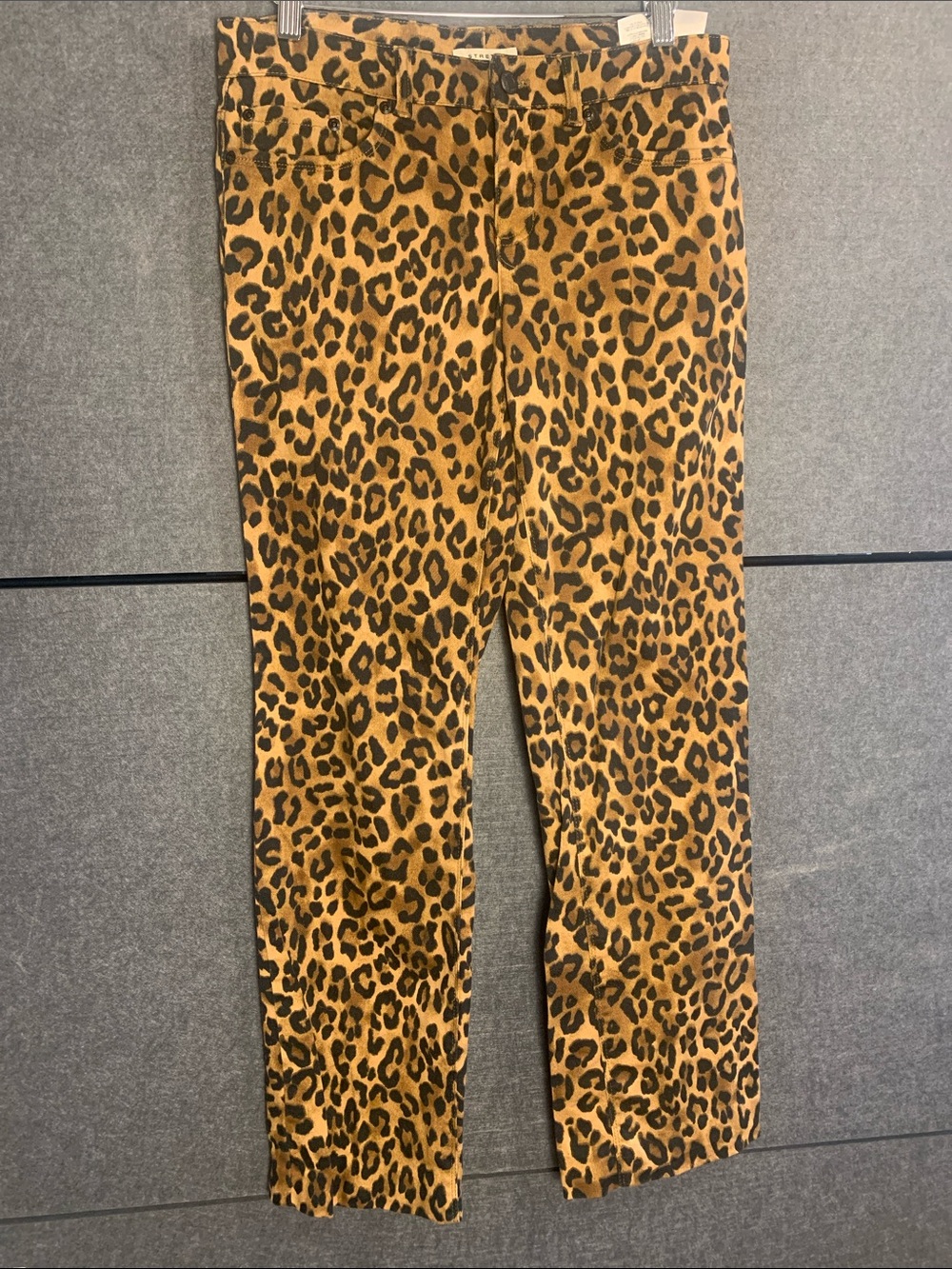 Jones New York Leopard Print Jeans - Tan & Black
